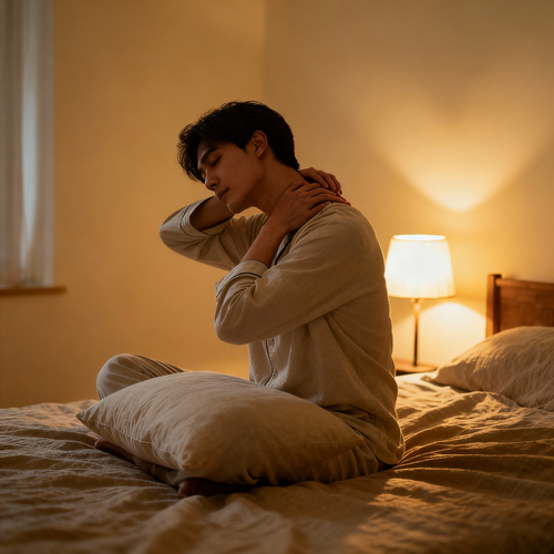 하루의 피로를 풀어주는 잠들기 전 5분 목 이완 루틴